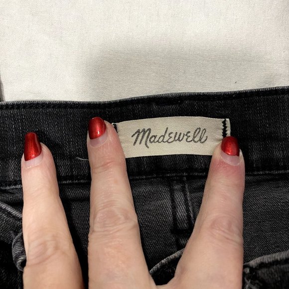 Madewell 9" High Rise Skinny Jeans Faded Black Size 29.‎ - Picture 5 of 11
